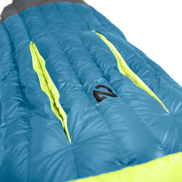 Nemo Disco 15 Sleeping Bag Deep Sea/Key Lime