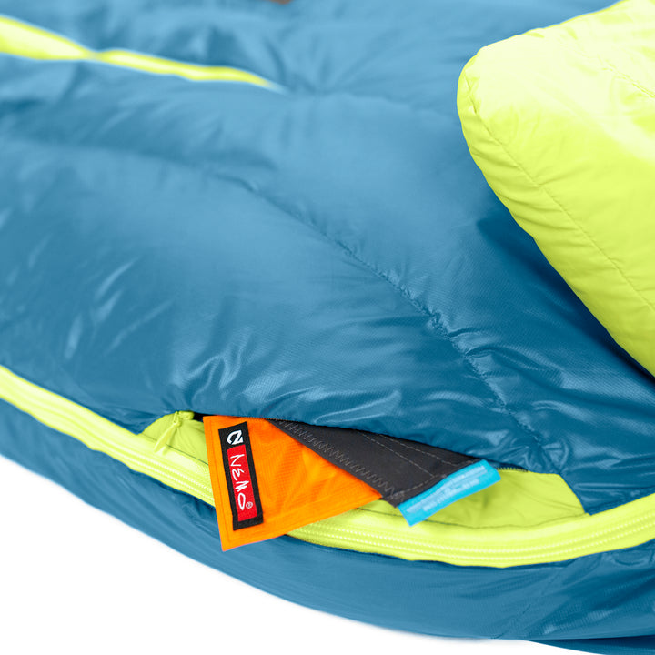 Nemo Disco 15 Sleeping Bag Deep Sea/Key Lime