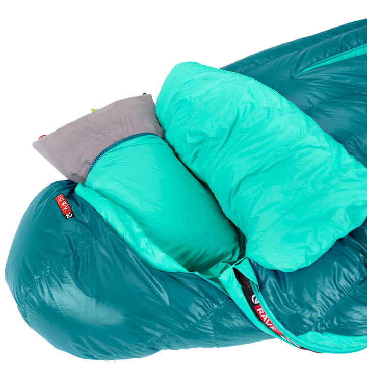 Nemo Rave 15 Sleeping Bag - Women's Jade/Sea Glass