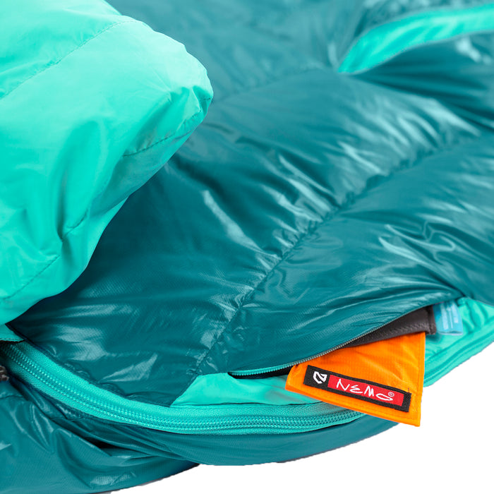 Nemo Rave 15 Sleeping Bag - Women's Jade/Sea Glass