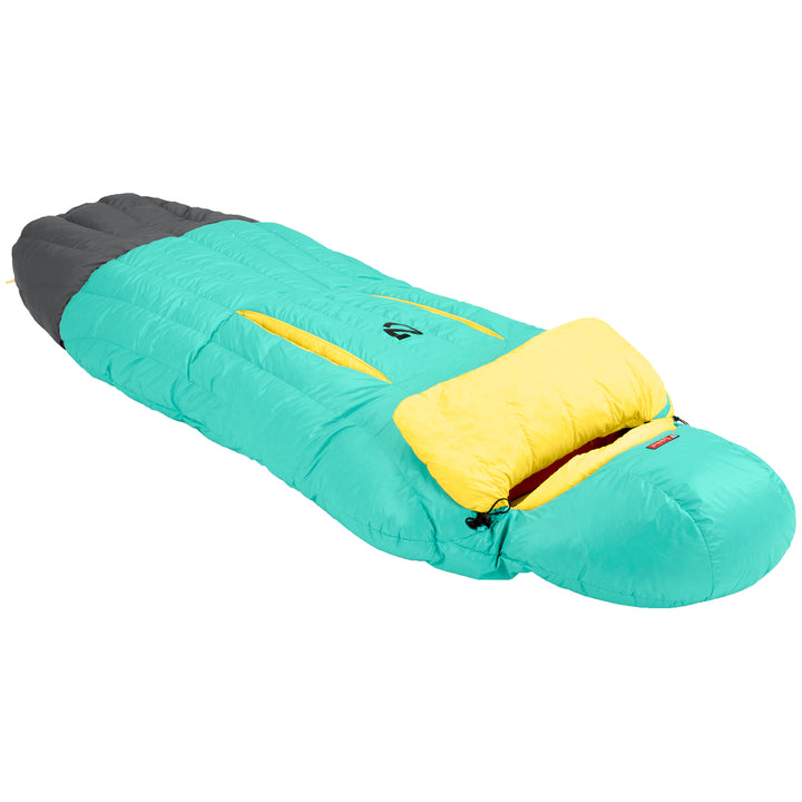 Nemo Rave 30 Sleeping Bag - Women's Sea Glass/Lemon
