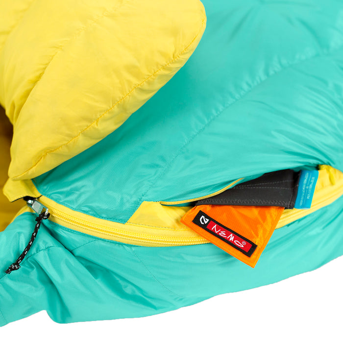 Nemo Rave 30 Sleeping Bag - Women's Sea Glass/Lemon