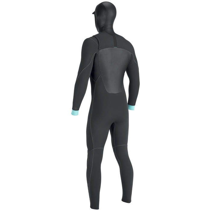 Vissla North Seas 5.5/4.5/3 Hooded Chest Zip Wetsuit Dark Grey