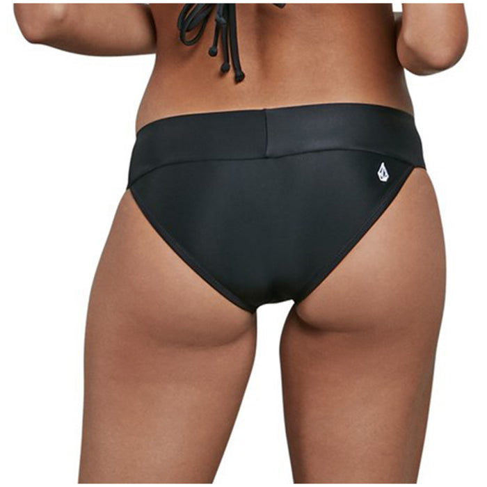 Volcom Simply Solid Modest Bikini Bottoms - Women's Black