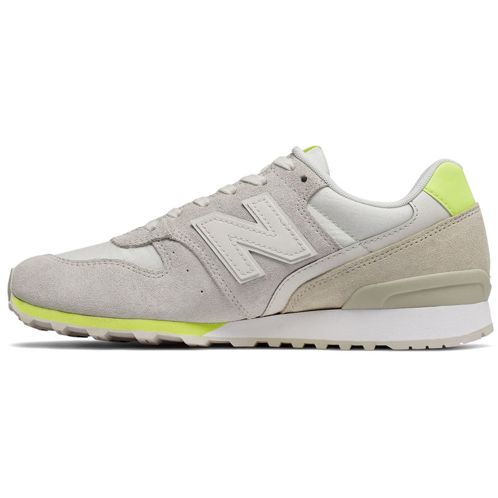 New Balance 696 Suede Shoes - Women's Sea Salt/Soler Yellow