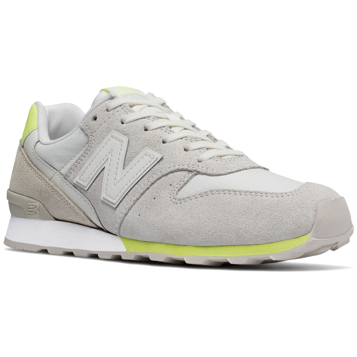 New Balance 696 Suede Shoes - Women's Sea Salt/Soler Yellow