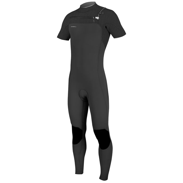 O'Neill 2mm Hyperfreak Chest Zip Short Sleeve Wetsuit Black