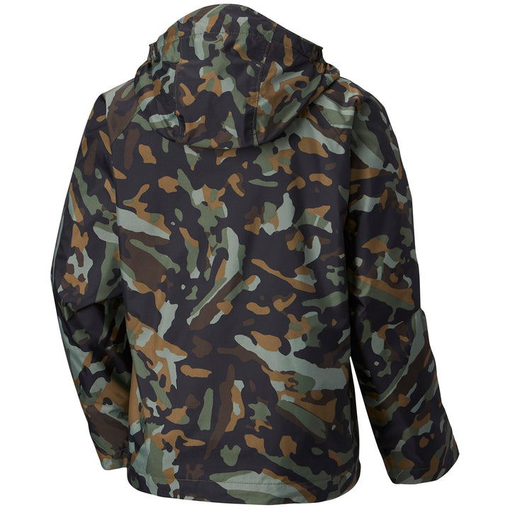 Columbia Fast & Curious Rain Jacket - Little Boys' Surplus Green Camo, Shark