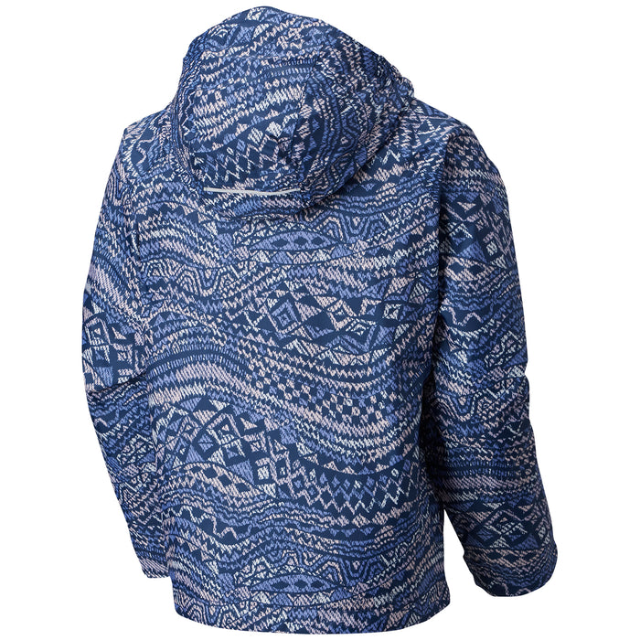 Columbia Fast & Curious Rain Jacket - Little Girls' Fairytale Wave Print, Fairytale