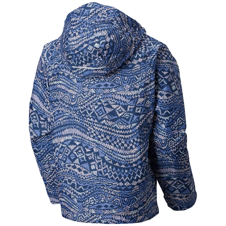 Columbia Fast & Curious Rain Jacket - Little Girls' Fairytale Wave Print, Fairytale