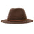 Brixton Wesley Fedora Chocolate