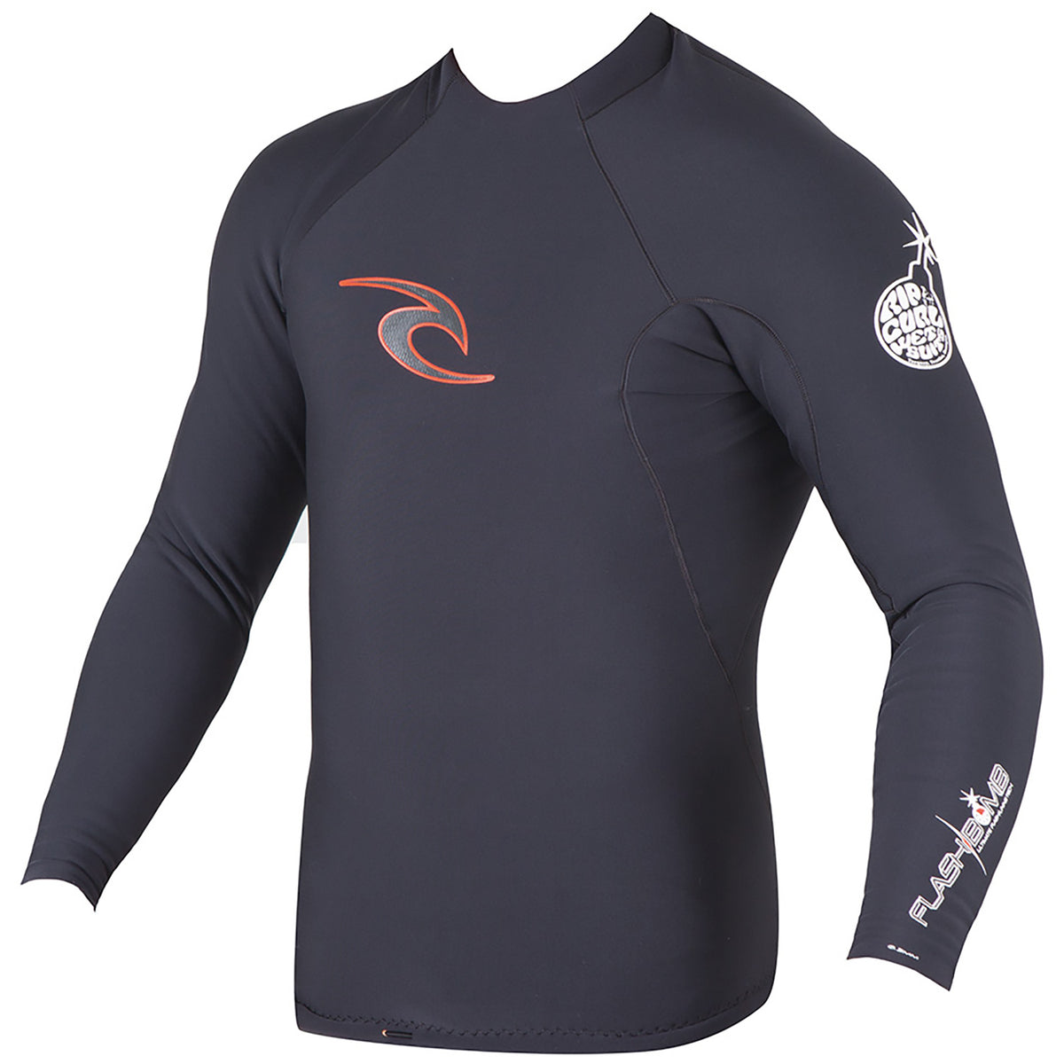 Rip Curl Flashbomb Hybrid Long Sleeve Wetsuit Jacket Black
