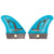 Inland Surfer Little Buddy 2.1'' Honeycomb Surf Fins Blue