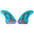Inland Surfer Monster 4.5'' Honeycomb Surf Fins Blue