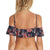 Billabong Let's Wander Ruffle Bikini Top - Women's Deep Sea Blue