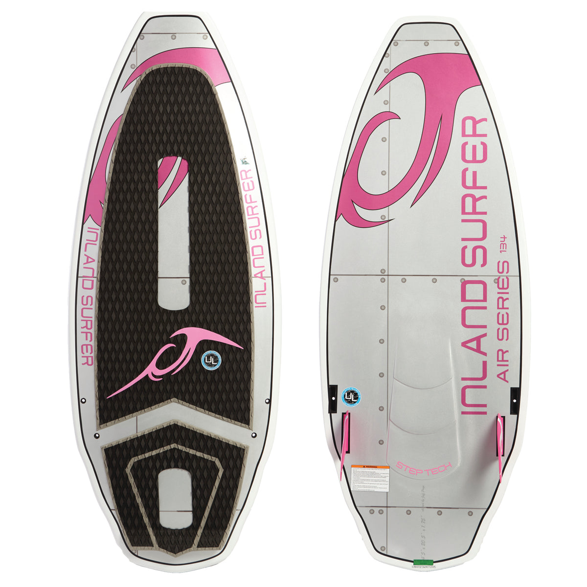 Inland Surfer Chrome Air Series 134 Wakesurf Board 2018 Pink