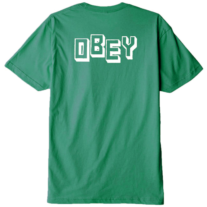 Obey Clothing OBEY Jumbled T-Shirt Teal