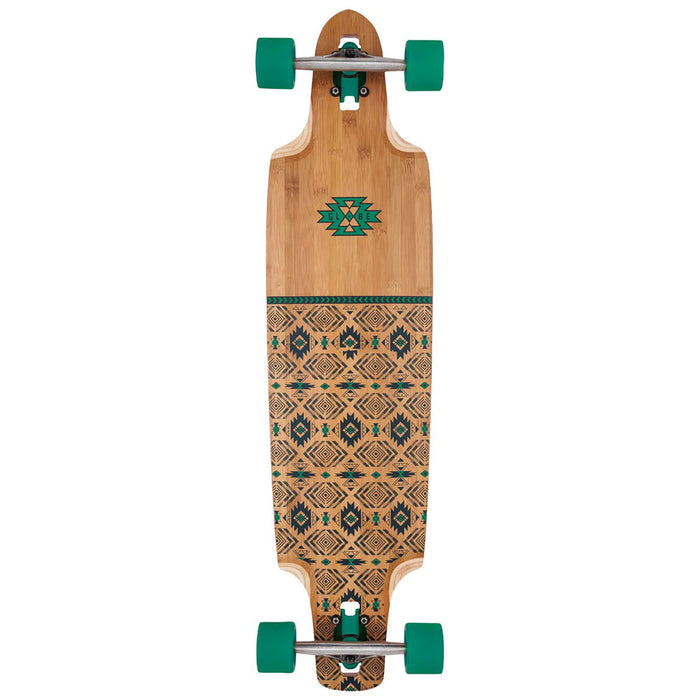 Globe Spearpoint Longboard Complete Bamboo/Green