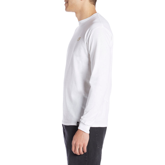 HUF Classic H Glitter Long-Sleeve T-Shirt White Side View