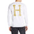 HUF Classic H Glitter Long-Sleeve T-Shirt White Back View