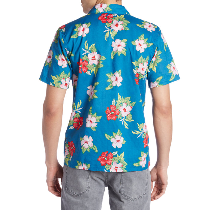 Obey Clothing Kane Short-Sleeve Shirt Navy Multi