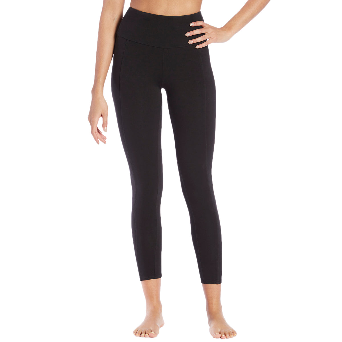 evo High-Waisted Seam Leggings - Women's Black