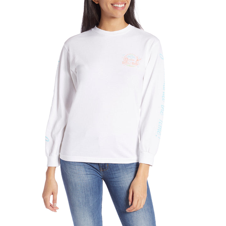 Dark Seas Bottoms Up Long-Sleeve T-Shirt - Women's White