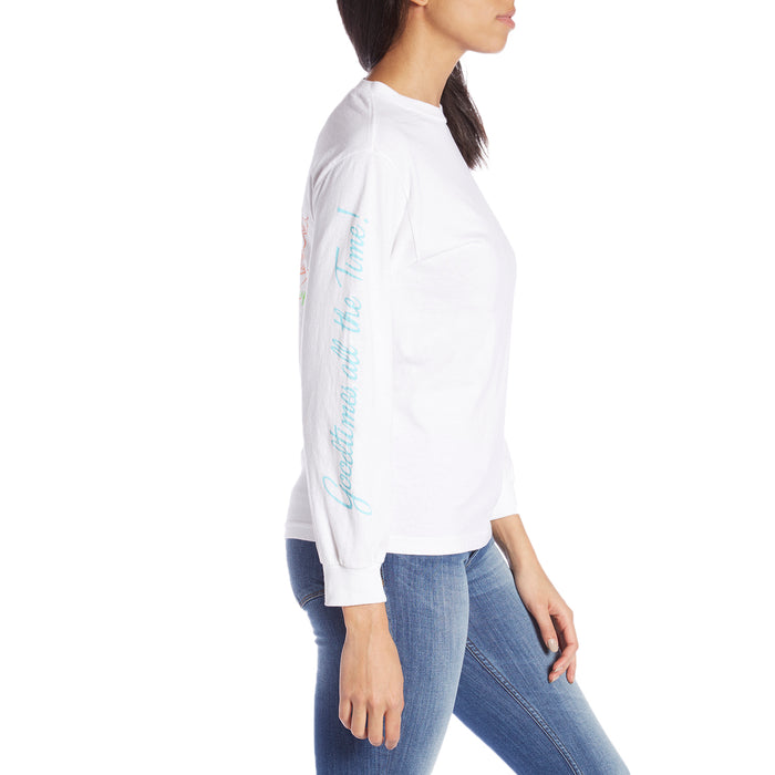 Dark Seas Bottoms Up Long-Sleeve T-Shirt - Women's White