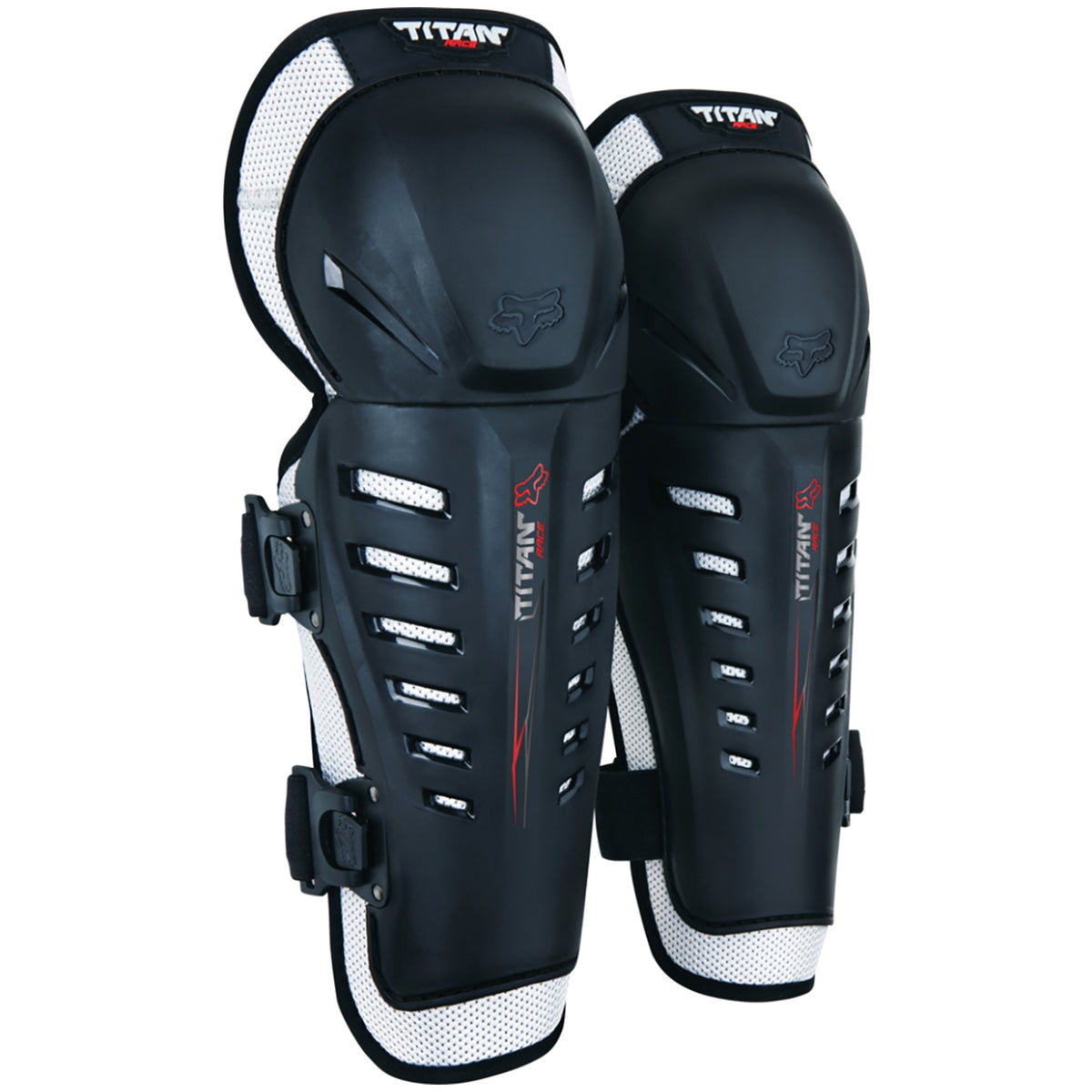 Fox Titan Race Knee/Shin Guards - Big Kids' Black