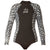 XCEL Water Inspired Axis 2mm Long Sleeve Back Zip Springsuit - Women's Black/Whale Shark