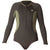 XCEL 1.5mm Axis Long Sleeve Front Zip Shorty Wetsuit - Women's Black/Ivy