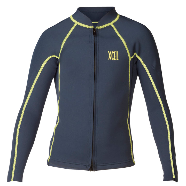 XCEL 2/1mm Axis Long Sleeve Wetsuit Jacket - Kids' Ink Blue