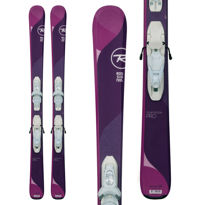 Rossignol Temptation Pro Skis + Kid X 4 Bindings - Girls' 2018