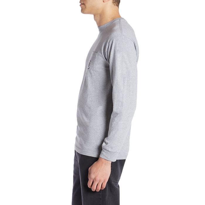 Brixton Mercury Long-Sleeve Pocket Shirt Heather Grey
