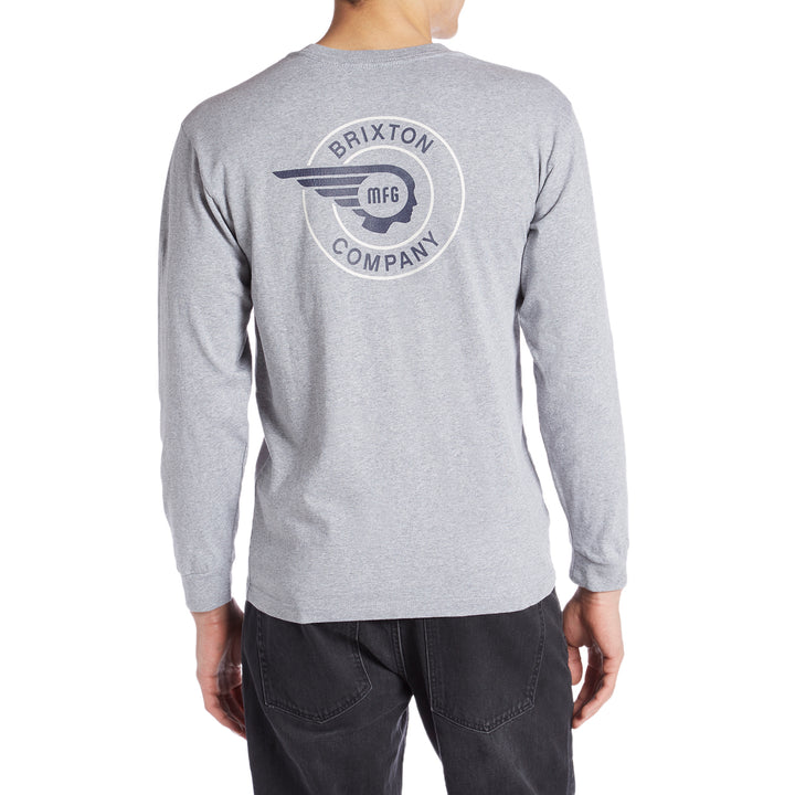 Brixton Mercury Long-Sleeve Pocket Shirt Heather Grey
