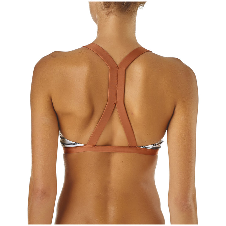 Patagonia Bottom Turn Bikini Top - Women's Sentinel Stripe Small: Ink Black