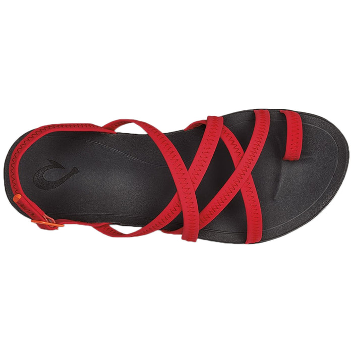 Olukai Kalapu Sandals - Women's Hibiscus/Dark Shadow