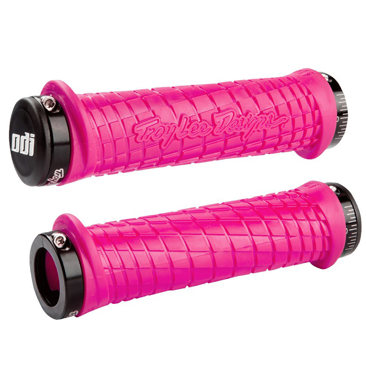 ODI Troy Lee Design Lock-On Grip Pink w/Black Clamps