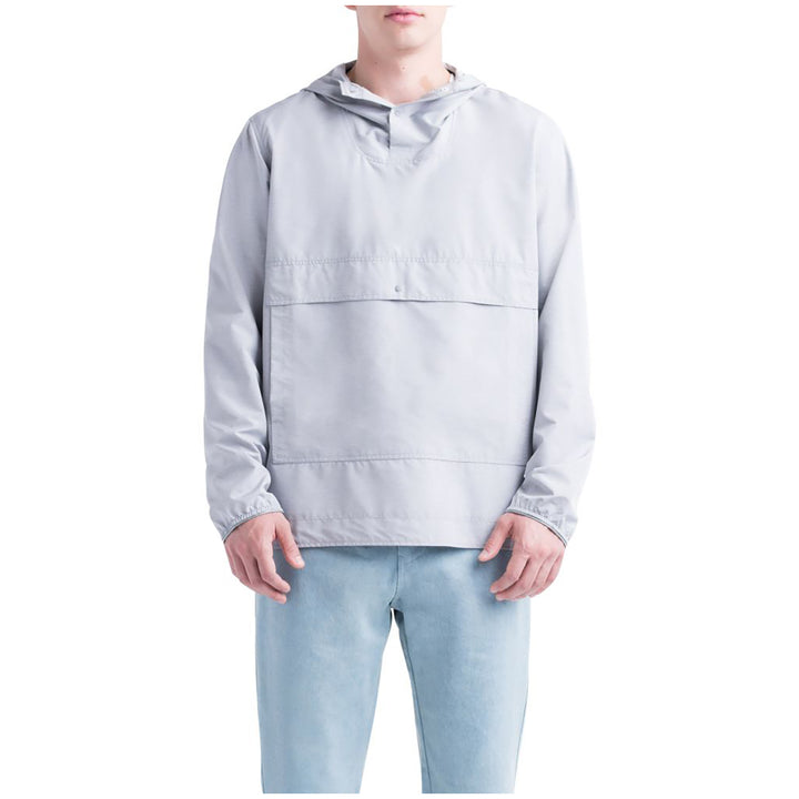 Herschel Supply Co. Voyage Anorak Jacket Light Grey Crosshatch