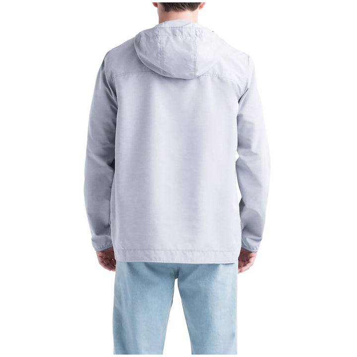 Herschel Supply Co. Voyage Anorak Jacket Light Grey Crosshatch