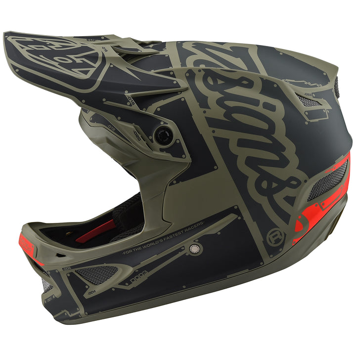 Troy Lee Designs D3 Fiberlite Bike Helmet Factory Trooper