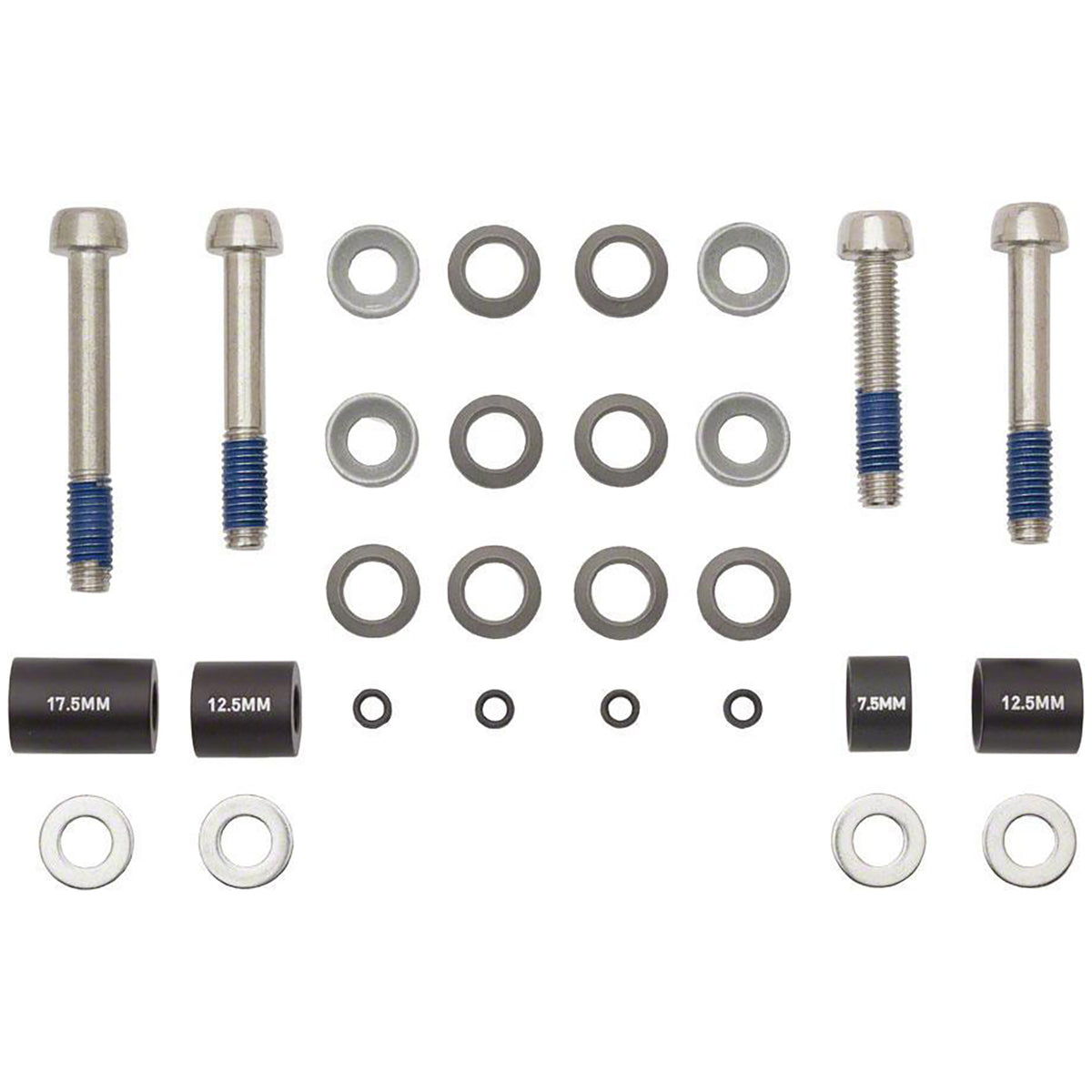 Avid / SRAM 20mm Post Mount Disc Brake Adapter for 180 Front and 160 Rear Rotors Silver