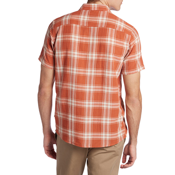 Patagonia Steersman Short-Sleeve Shirt Ascent Plaid: Canyon Brown