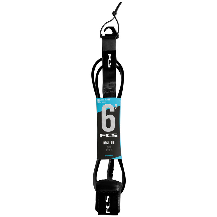 FCS 6' Regular Essential Leash Black