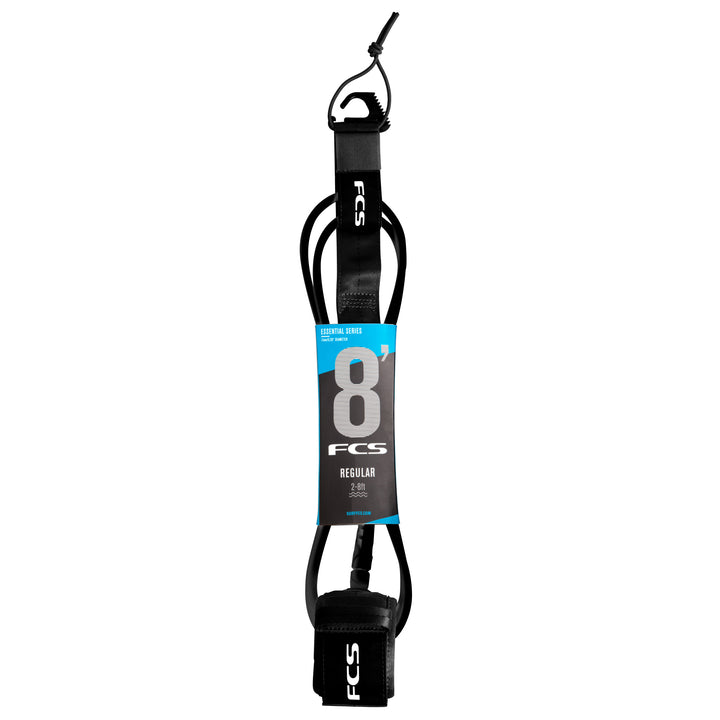 FCS 8' Regular Essential Leash Black