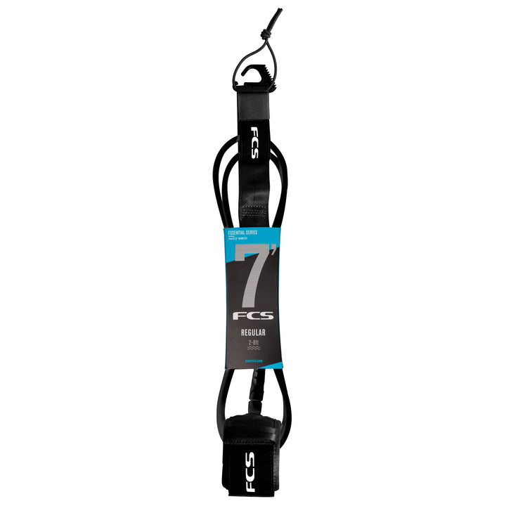 FCS 7' Regular Essential Leash Black