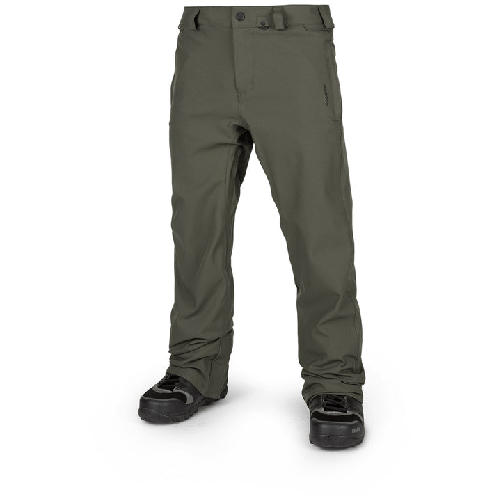 Volcom Freakin Snow Chino Pants Black Green