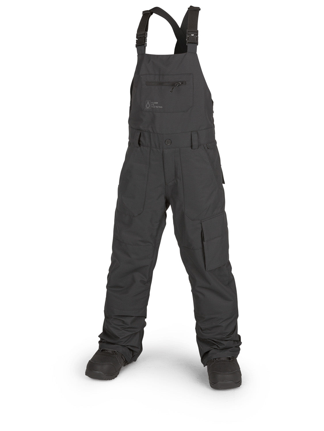 Volcom Barkley Bibs - Boys' Black