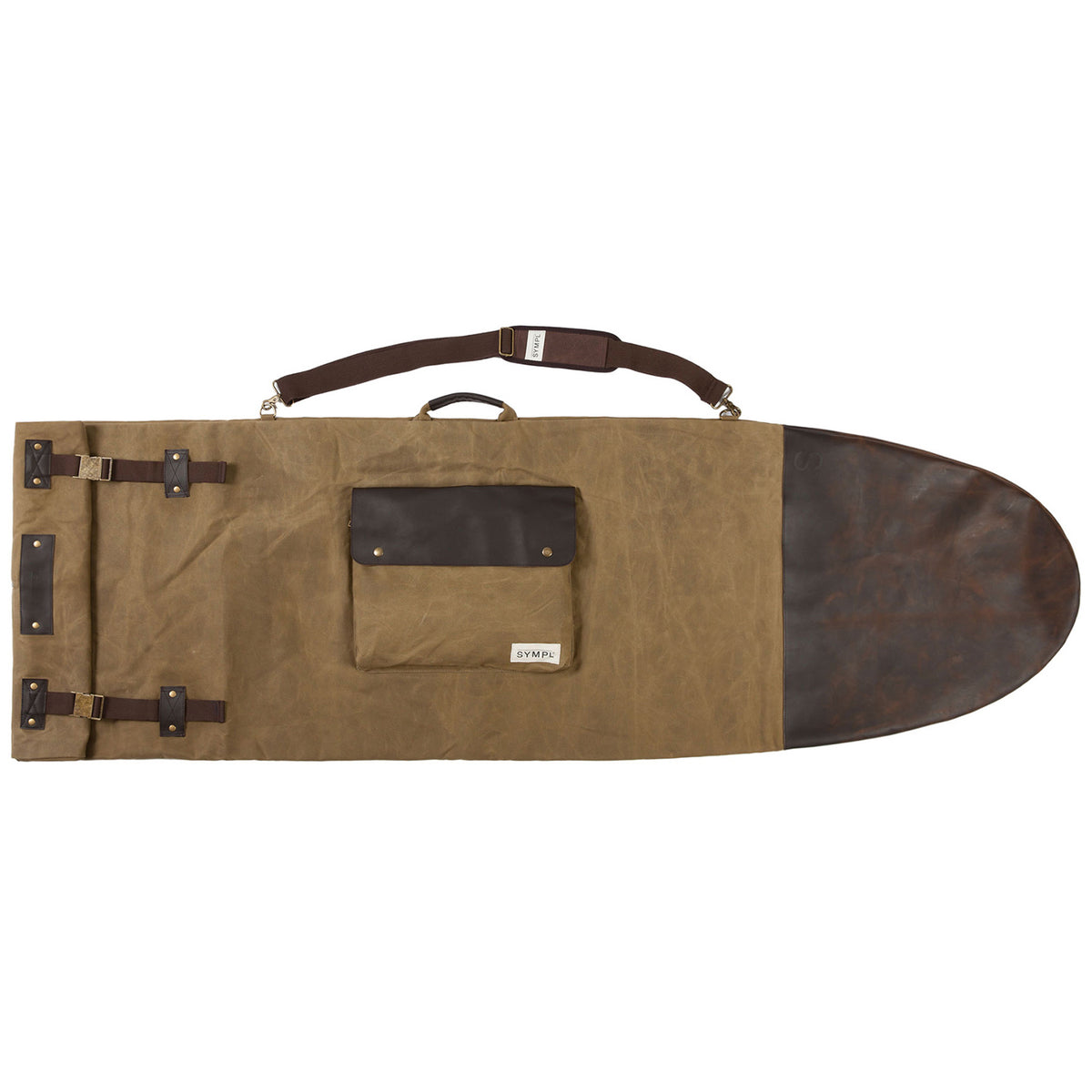 Sympl Supply Co Nº7 Solitary Surfboard Bag Brown/Leather