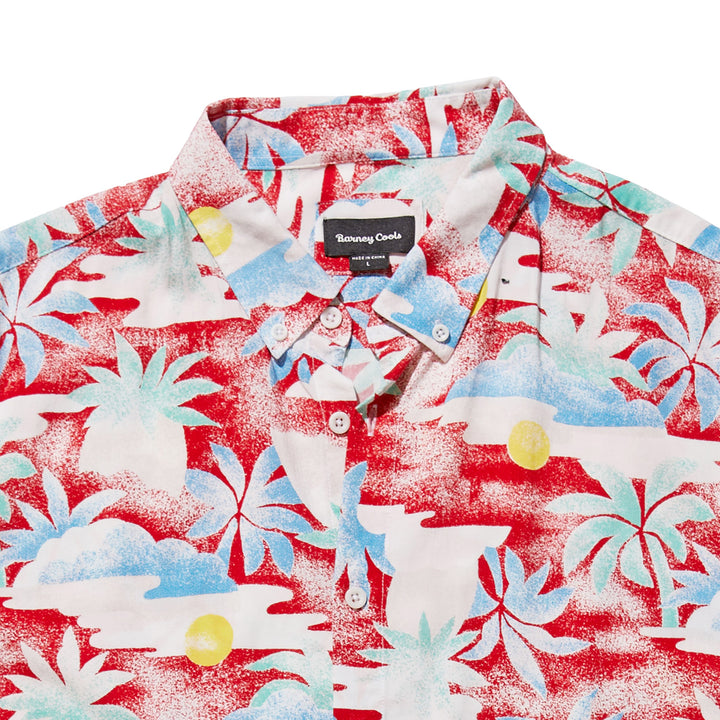 Barney Cools Holiday Short-Sleeve Shirt Red Aloha